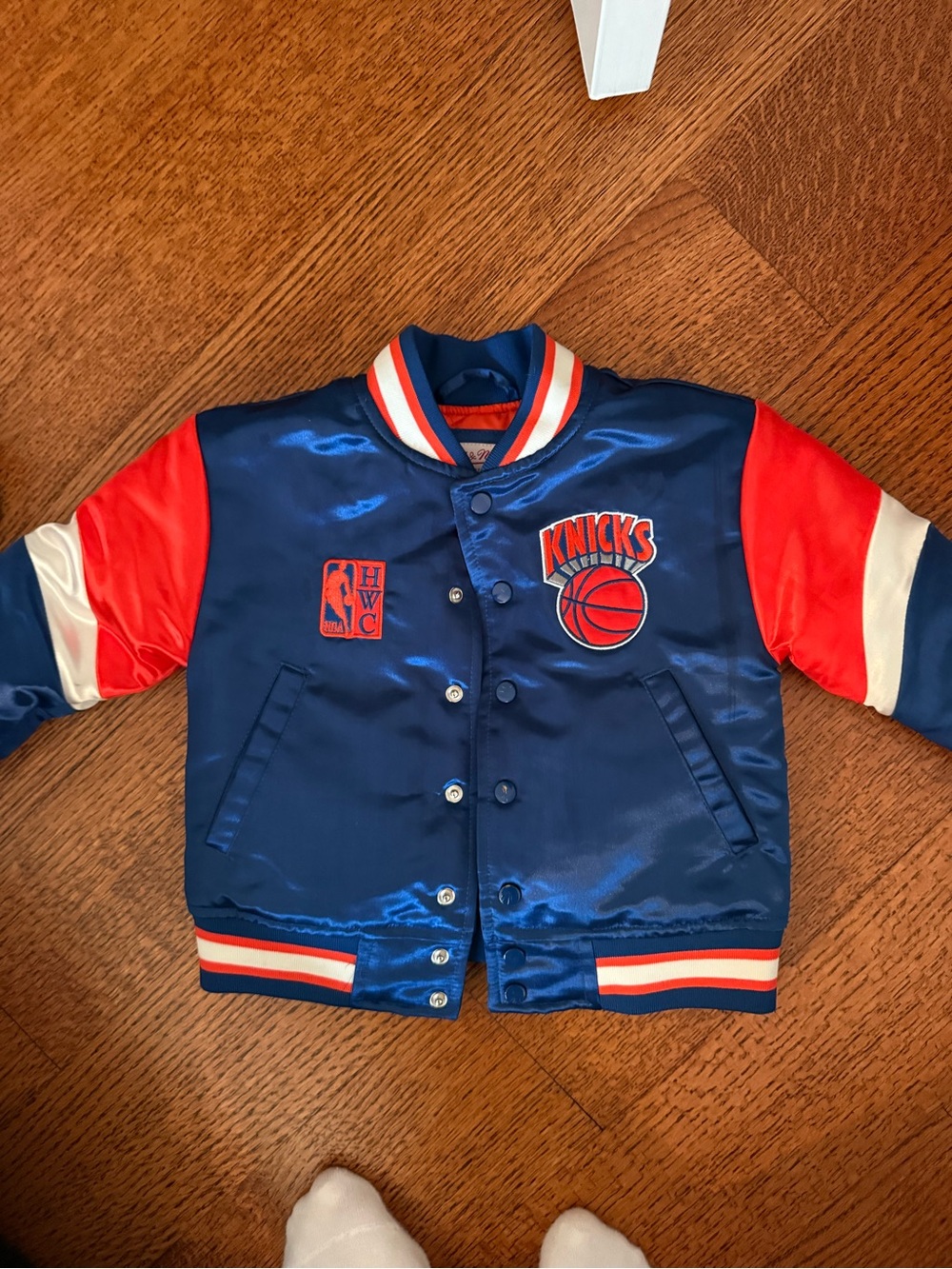 Mitchell and Ness toddler Knicks jacket
